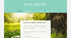 Desktop Screenshot of dr-sabine-vogel.de