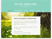 Tablet Screenshot of dr-sabine-vogel.de